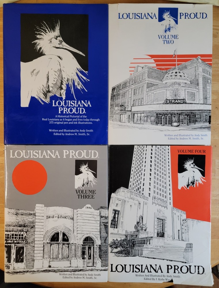 Louisiana Proud 4 Volume Set Illustrated By Andy Smith Some Damage