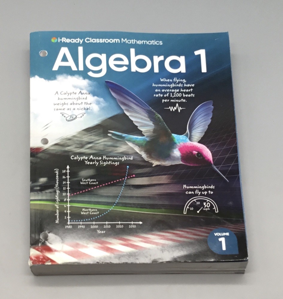 i-Ready Classroom Mathematics Algebra 1 Volume 1, Student Textbook: 2026 Edition