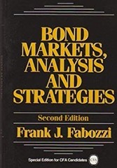 Bond Markets-Amir Special Edition Paperback Frank Fabozzi