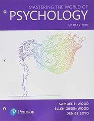 Mastering the World of Psychology: – Loose Leaf, by Wood Samuel E.; – Very Good