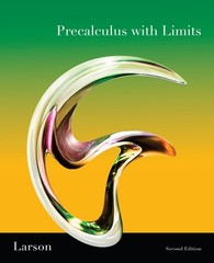 Precalculus W/ Limits Pre-AP National Se Ron Larson hardcover Very Good