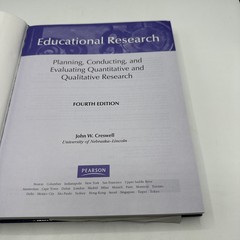 Educational Research: Planning, Conducting Hardcover, by Creswell John W. – Good