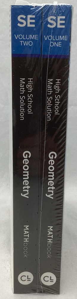 Carnegie Learning Mathbook Geometry Student Edition 4th Ed. Volume 1 & 2