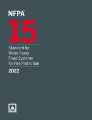 NFPA 15 Standard for Water Spray Fixed System for Fire Protection 2022 USA STOCK