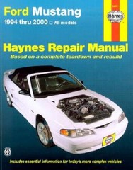 Ford Mustang 1994 Thru 2000: Haynes Repair Manual Based on a Comple – ACCEPTABLE