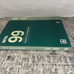 NFPA 99 Health Care Facilities Code 2024 – NFPA Brand Teal/Green Large Paperback