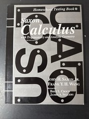 Saxon Calculus (2nd ed) Homeschool testing Book (tests & Test Solutions)