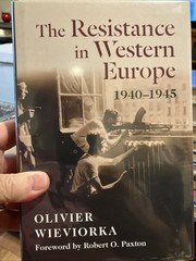 The Resistance in Western Europe 1…, Todd, Jane Mari