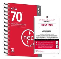 NFPA 70, National Electrical Code (NEC) 2026 SPIRAL w/ TABS – BRAND NEW