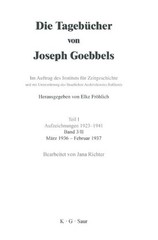 Mrz 1936 – Februar 1937 by Jana Richter (German) Hardcover Book