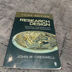 Research Design by John W. Creswell Paperback
