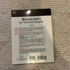 BIOMETRICS FOR NETWORK SECURITY (PRENTICE HALL SERIES IN By Paul Reid