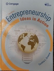 Entrepreneurship: Ideas in Action, 7th Student Edition Book Cynthia L. Greene 7e