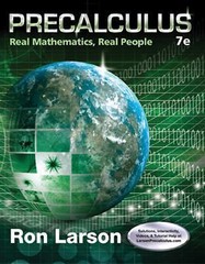 Precalculus: Real Mathematics, Real People – 1305071700, hardcover, Ron Larson
