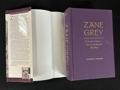ZANE GREY A Study in Values – above and Beyond the West HCDJ Pfeiffer SIGNED