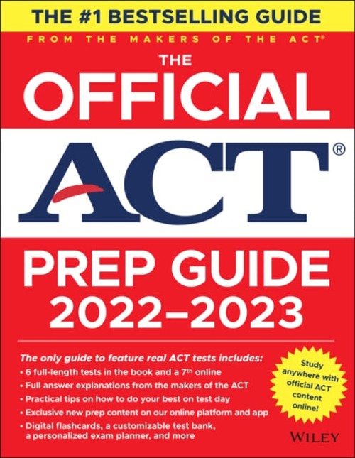The Official ACT Prep Guide 2022-2023, Book + Online Course Paper