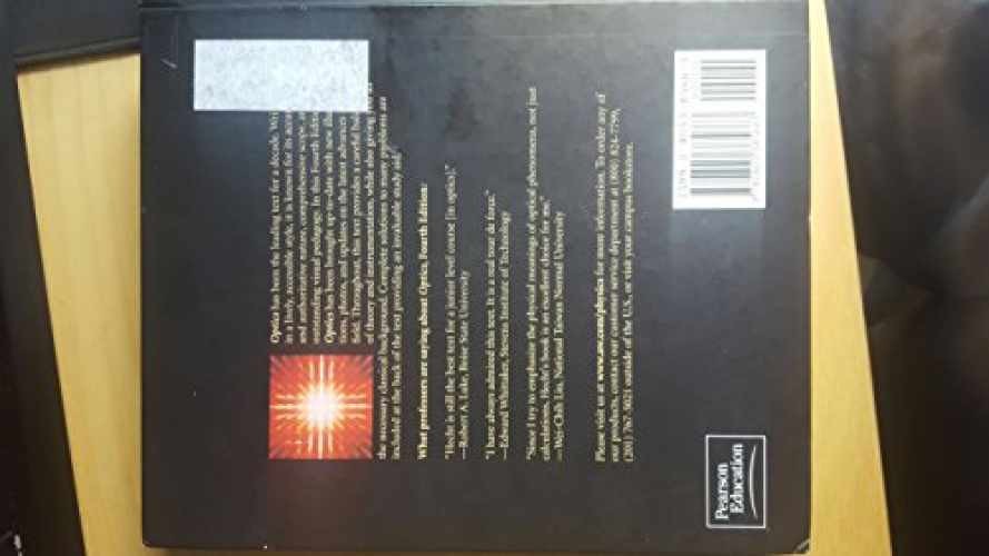 Optics – Hardcover, by Hecht Eugene – Acceptable