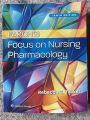 Karch’s Focus on Nursing Pharmacology by Rebecca TUCKER (2026, Trade Paperback)