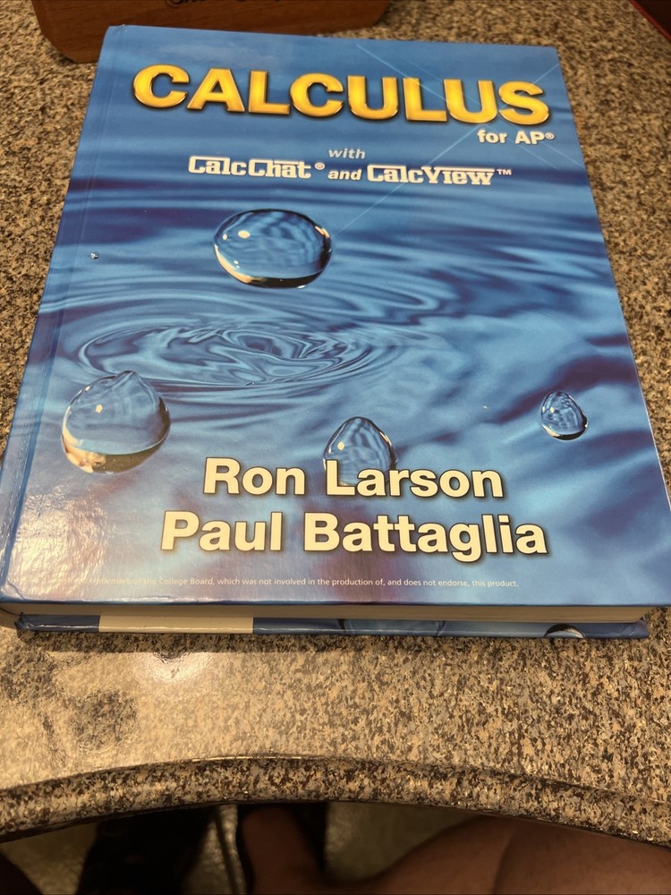 Calculus for AP by Ron Larson & Paul Battaglia textbook book hardback