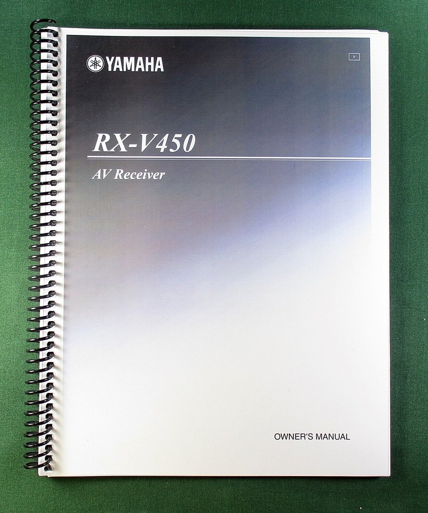 Yamaha RX-V450 Instruction Manual: 75 Pages & Protective Covers!
