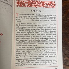 Prophetologion – Eastern Orthodox Old Testament Lectionary Liturgical Book 2020