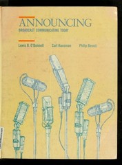 Announcing: Broadcast communicating today (Wadsworth series in mass communicatio