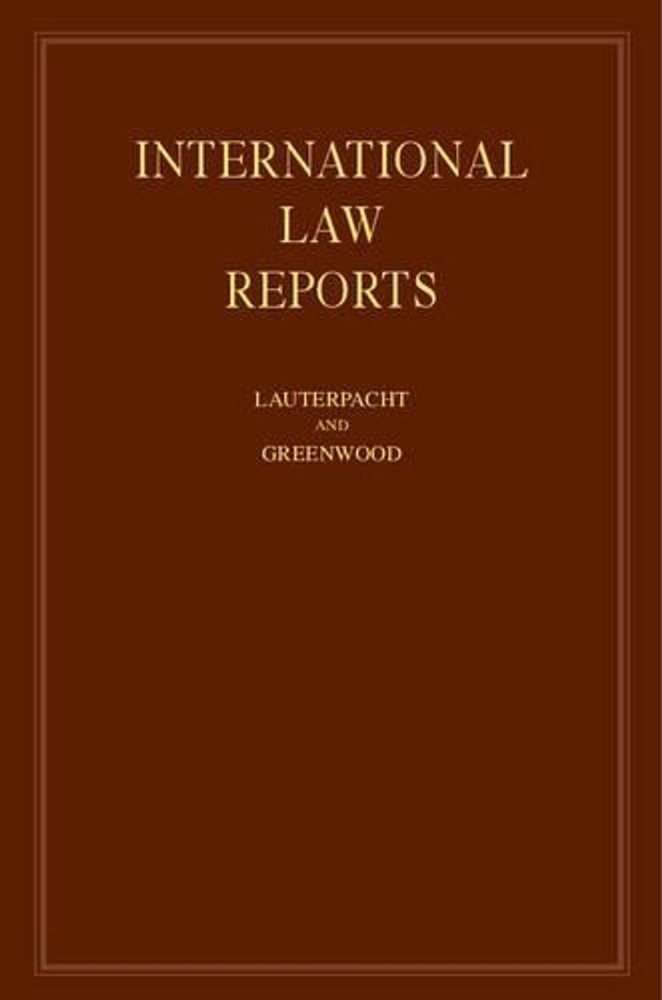 International Law Reports by E. Lauterpacht (English) Hardcover Book