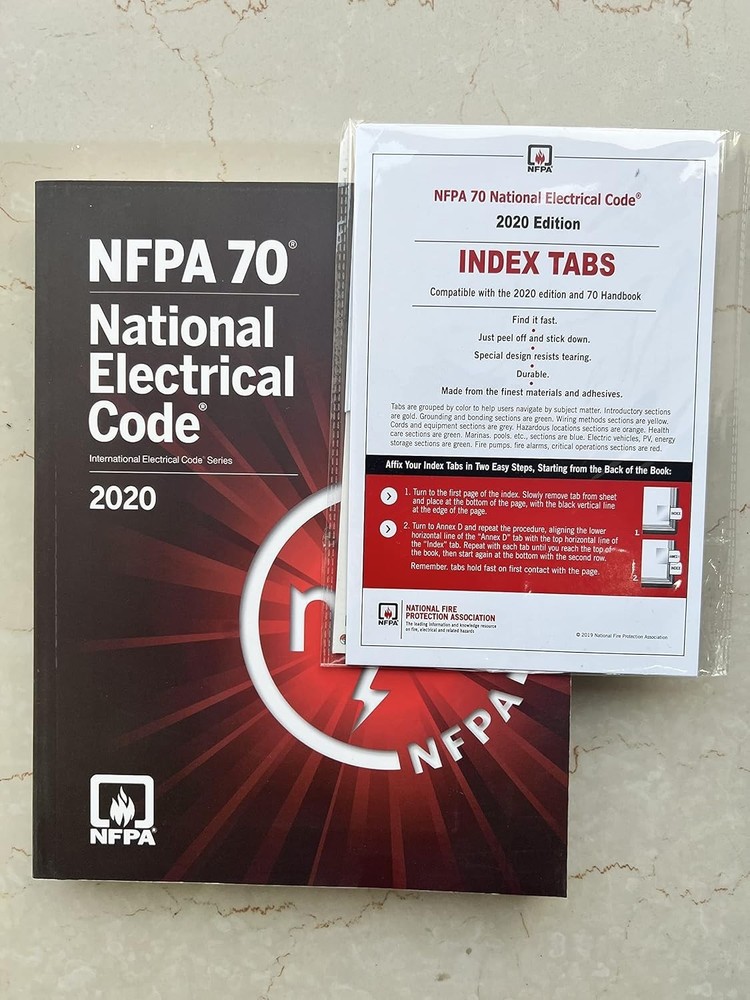 NFPA 70 NEC National Electrical Code 2020 With index tabs paperback US ITEM