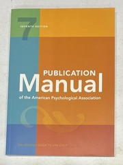Publication Manual APA 7th Edition Paperback 2019 Psychological Association