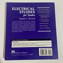 Electrical Studies for Trades Paperback Stephen L. Herman New With Shelf ￼Wear
