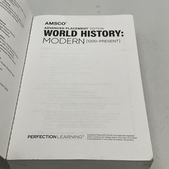 ADVANCED PLACEMENT EDITION WORLD HISTORY: MODERN Amsco Paperback 2022 PL