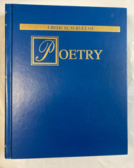Critical Survey of Poetry Vol. 7 : Robert Louis Stevenson–Stefan LIKE NEW