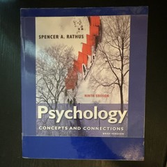 Wadsworth Psychology: Concepts and Connections Brief 9th Ed 2019 PB Rathus