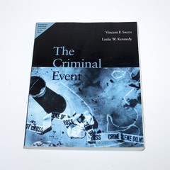 Criminal Event Introduction to Criminology 1996 Wadsworth 1st Ed Vincent Sacco