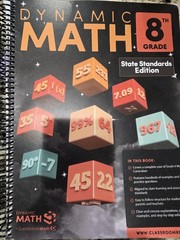 Dynamic Math 8th Grade State Standards Edition Workbook Spiralbound