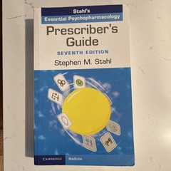 Prescriber’s Guide Seventh Edition by Stephen M. Stahl Paperback Cambridge Medi…