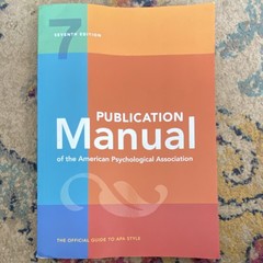 Publication Manual APA 7th Edition Paperback American Psychological Assoc