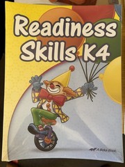 Abeka Readiness Skills K4 Sealed New Book Unbound