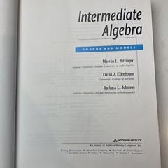 Intermediate Algebra Graphs And Models-Bittinger-2000
