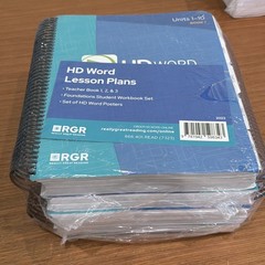 Really Great Reading HD Word Teacher Edition Books, Posters, & Student Workbooks