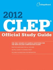 CLEP Official Study Guide 2012 – paperback The College Board