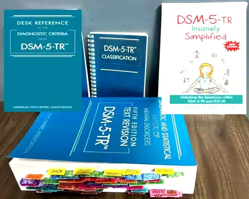 DSM-5-TR + tab + desk reference ( PB ) + classification + dsm 5tr simplified PB.