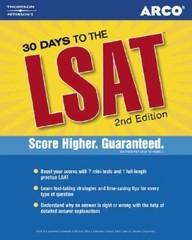 30 Days to the LSAT, 2nd ed (Peterson’s Countdown to the LSAT) By Arco – GOOD