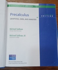 Precalculus: Graphing and Data, and Analysis, Third Ed *INSTRUCTOR”S ED.* No CD