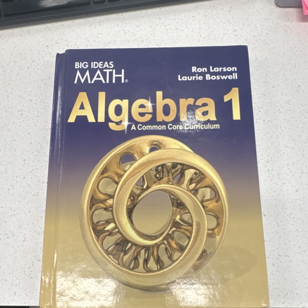 Big Ideas Math Learning Algebra 1 Hardcover Textbook Ron Larson Boswell 2015