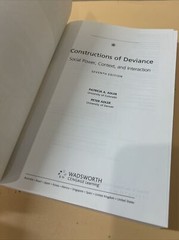 Constructions Of Deviance Social Power… By Adler 7th Edition-Instructor’s Edi.