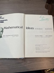Mathematical ideas: An introduction – Hardcover By Miller, Charles D