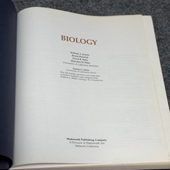 Vintage 1979 Biology Textbook Jensen Heinrich Wake Wake Hardcover Wadsworth