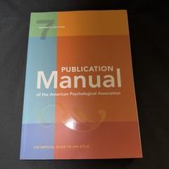 Publication Manual of the American Psychological Association: 7th Edition