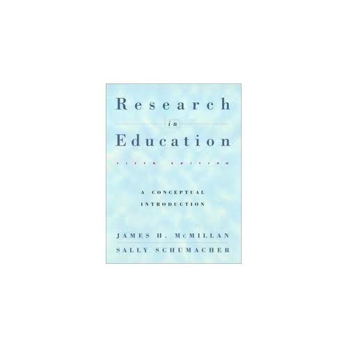 Research In Education – by James H Mcmillan